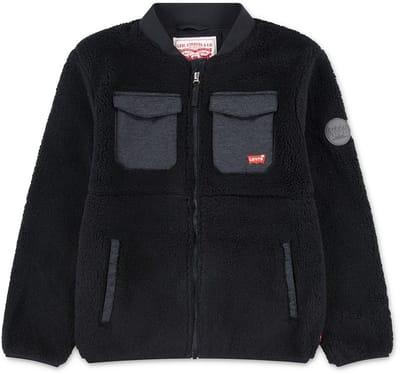 Levi´s ® Kids Utility Sherpa Jas Zwart 5 Years Jongen