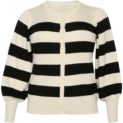 Dames cardigan met brede strepen KAFFE Curve Malan