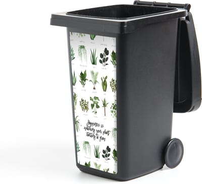 Container sticker Quotes - Happiness is... watching your plant starting to grow - Spreuken - Kamerplanten - 44x98 cm - Kliko sticker