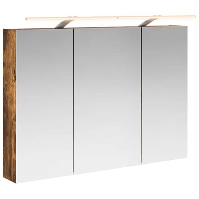 vidaXL - Badkamerspiegelkast - Gerookt - eiken - 100 - x - 14,5 - x - 70 - cm