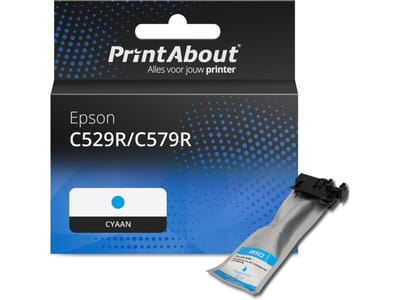 PrintAbout huismerk Inktcartridge C529R/C579R  (T01C200) Cyaan Hoge capaciteit Geschikt voor Epson