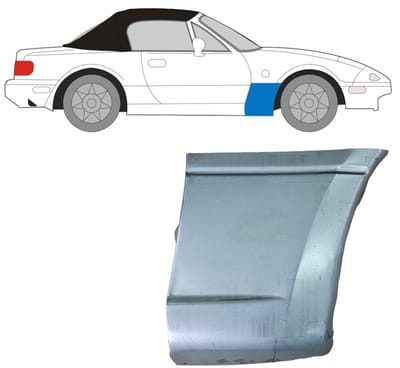 Reparatiepaneel voorspatbord voor Mazda MX-5 1989-1998 / Rechts