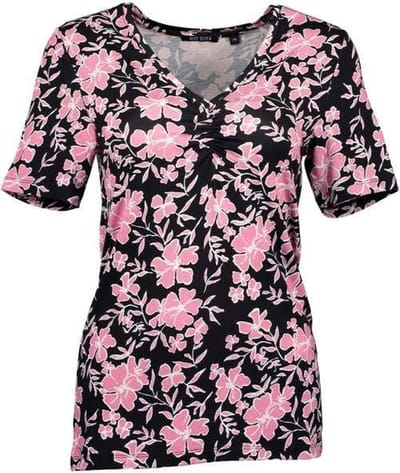 Blue Seven dames shirt zwart/roze - maat 42
