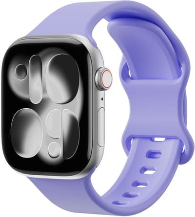 SBG Siliconen Bandje Geschikt voor Apple Watch 1/2/3/4/5/6/7/8/9/10/11/SE - 38/40/41/42MM - Horlogebandje Lila