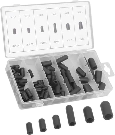 SnelShoppen - 80 Stuks Vacuum Hoed Plug Assortiment Kit Lekdicht Rubber Warmtebestendig Zwart voor Efficiënt Gebruik in Keuken en Tuin