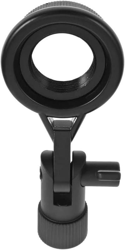 Microfoon Clip - Shock Mount Houder - Opname Podcasting - Antivibratie Functie - 9.3 x 4 x 2.5 cm - Zwart