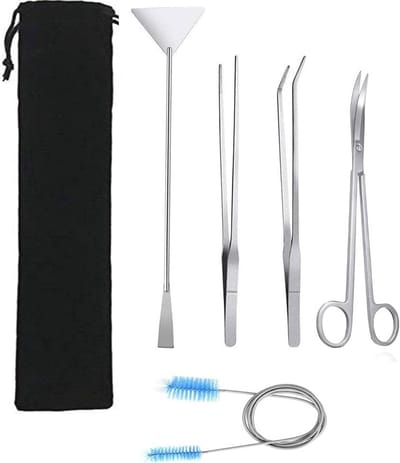 5-in-1 Gereedschapsset voor Aquariums - Roestvrij Staal Aquatic Toolset