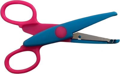 Kindvriendelijke Kartelschaar / Kinderschaar / Kleuterschaar | Knutsel Schaar Voor Kinderen - Roze