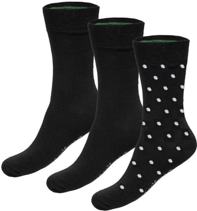 Bamboo Basics Zwarte Sokken Beau - 3-pack - Maat 35-40 - Bamboe Sokken - Normale Sokken