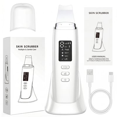 Fokelyi Ultrasoon Huidverjongingsapparaat - Gezichtsreiniger - Mee eters verwijderen - Poriënreiniger – Ultrasoon Reiniger - Face Scrubber –Skin Scrubber - Oplaadbaar
