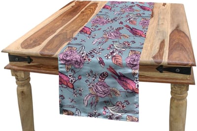 Abakuhaus tafelloper lente – 40x225 cm – veelkleurig, polyester