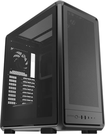 Cooler Master MasterFrame 500 Mesh Bl Midi-tower PC-behuizing Zwart 3 voorgeïnstalleerde ventilators, Zijvenster, Stoffilter