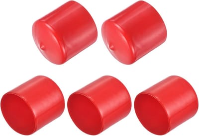 5 Stuks Rubberen Eindkappen 40 mm Zwart Kunststof Doppen voor Stoel- en Tafelpoten