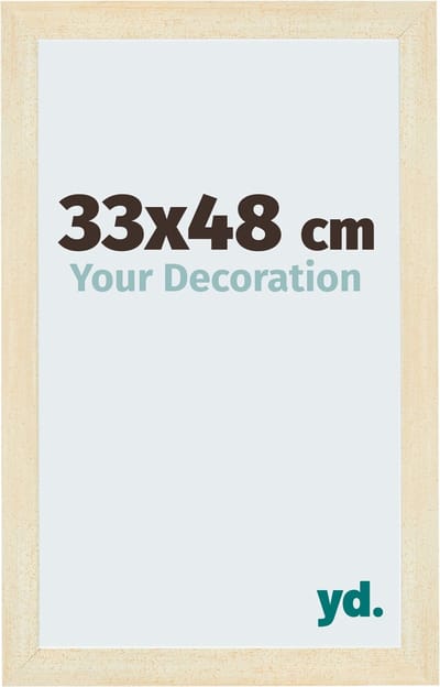 Your Decoration - Fotolijst 33x48 cm - MDF - Zand Geveegd - Mura