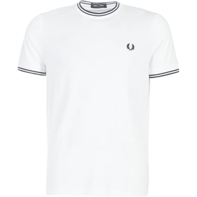 Fred Perry T-shirt Wit - Maat XXL - Heren - Casual T-shirts