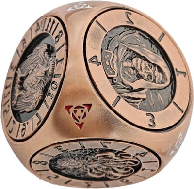Spinner Dobbelstenen - Gezelschapsspel Dobbelstenen - Spelentertainment - Stabiele Metalen Constructie - 150 g - Zilver