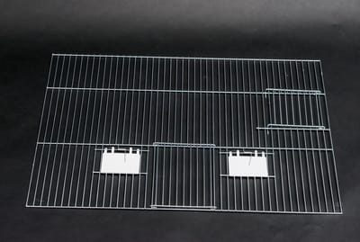 Voorfront voor broedkooi 60x40 cm – 2 klepjes, 1 draaideur & 1 deur - Voorfront 60 x 40 cm 1 deur, 1 draaideur - Voorfronten - Voorfront 40cm hoog