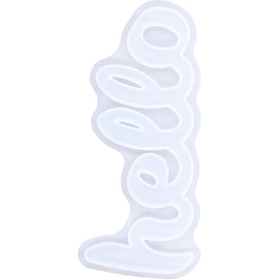 Siliconen Mal DIY Engels Woord Letter Kristal Epoxy Spiegel Siliconen Mal Decoratie white