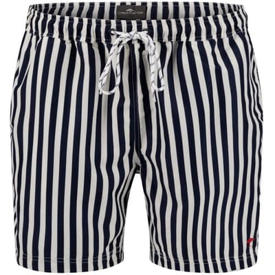 Fynch-Hatton Swim Short Allover Stripes Drawstring Marine / male
