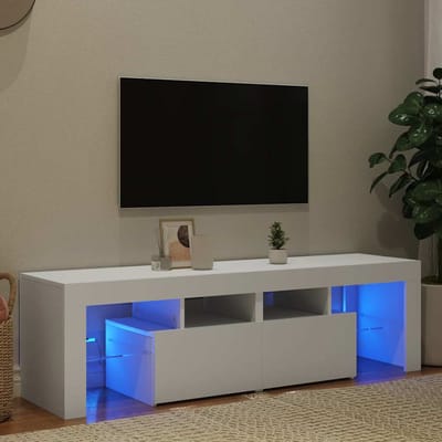 vidaXL - Tv-meubel - met - LED-verlichting - 140x36,5x40 - cm - wit