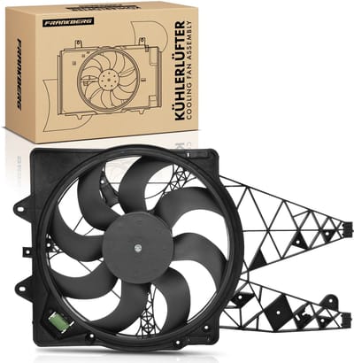 Frankberg 1x Motorradiator enkele ventilator