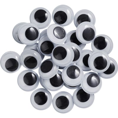 VBS Wiebeloogjes om op te plakken "Rond", 20 mm, 30 stuks