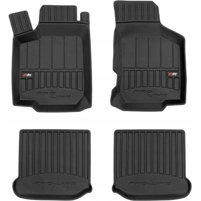 Frogum No.77 - Automatmatten - Geschikt voor Skoda Octavia I 1996-2010 - 3D Pasvorm - Hoge Rand 6cm - TPE Rubber