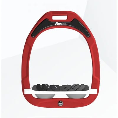 Ultra Grip Verhoging Stirrup Rood/Wit/Grijs Flex-On Green Composite