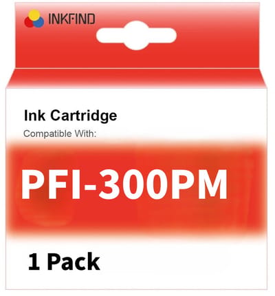 INKFIND PFI-300 foto magenta Inktcartridge compatibel met Canon PFI-300 - 1-pack foto magenta*1