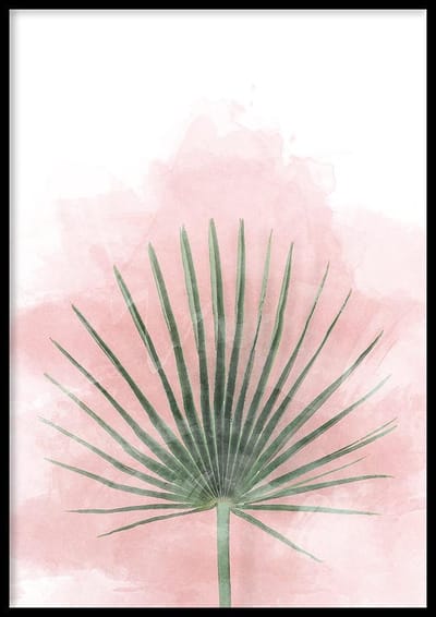 Poster Palmblad print - 50x70cm - Plant Poster - 250g Fotopapier