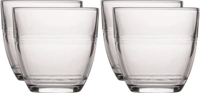 Espresso glazen Gigogne - 8x stuks - koffieglazen - 220 ml - transparant - glas