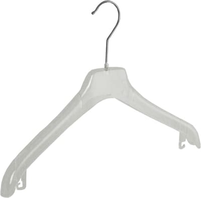De Kledinghanger Gigant - Mantelhanger - Kostuumhanger - Jassenhanger - Volwassenen - F2/38 - 20 Stuks - Kunststof - Transparant - Schouderverbreding 2 cm - 38 cm - Kledinghanger - Kleerhanger (F2/38_02/20)