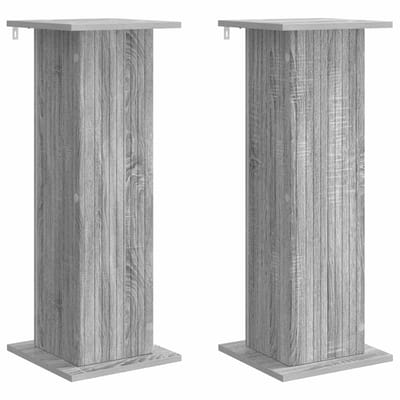 vidaXL - Plantenstand - 2 - st - Grijs - sonoma - 30,5 - x - 30 - x - 80,5 - cm - Bewerkt - hout