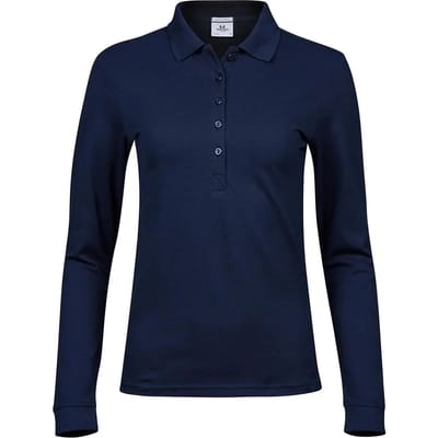 Tee Jays - Women´s Luxury Stretch Long Sleeve Polo - Navy - S