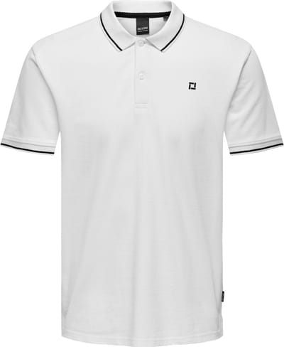 ONLY & SONS ONSFLETCHER LIFE SLIM SS POLO NOOS Heren Poloshirt - Maat XXL