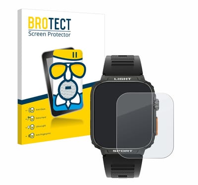 BROTECT - Screenprotector voor Bekomiya Smartwatch 1.91" - Folie Beschermfolie Beschermglas matte