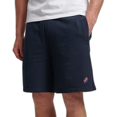 Superdry Code Sl Essential Korte Sportbroek Blauw M Man