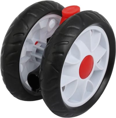 Loopwiel met rem - Onderdeel kinderwagen - Soepel verplaatsen - Stille rolweerstand - 170mm diameter - Zwart
