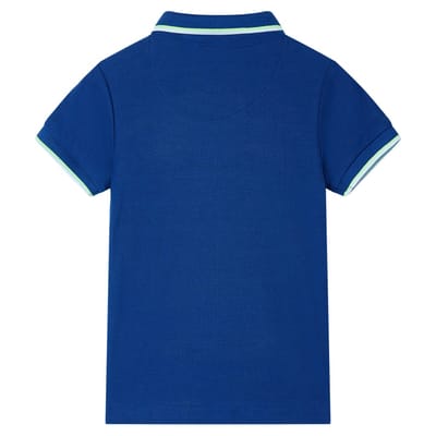 vidaXL Kinderpoloshirt 128 donkerblauw