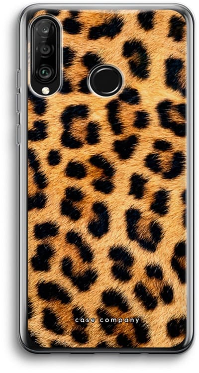 Case Company® - Hoesje geschikt voor Huawei P30 Lite hoesje - Luipaard - Soft Cover Telefoonhoesje - Bescherming aan alle Kanten en Schermrand