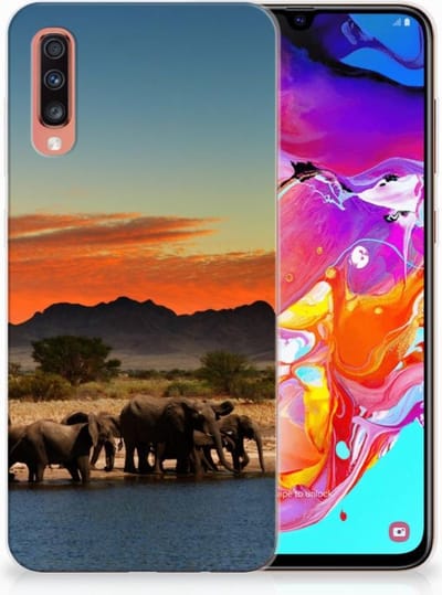 Samsung Galaxy A70 TPU Hoesje Olifanten