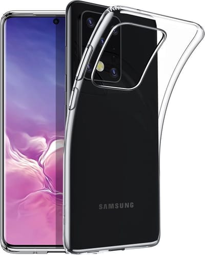Soft Backcover Hoesje Geschikt voor: Samsung Galaxy S20 Ultra - Silicone - Transparant