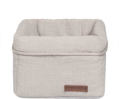Baby's Only Commodemandje - Opbergmandje - Commode organizer - Babykamer accessoires Breeze - Urban Taupe - 100% katoen