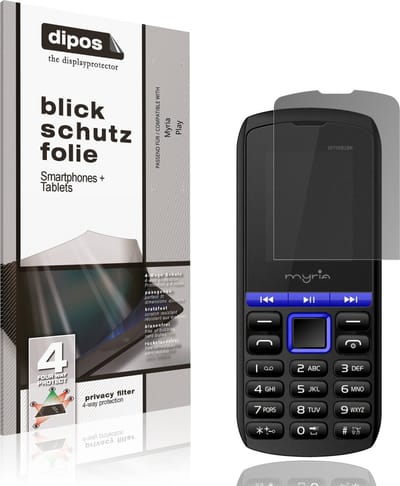 dipos – Matte Privacy Screenprotector geschikt voor Myria Play | Anti-Spy Beschermfolie