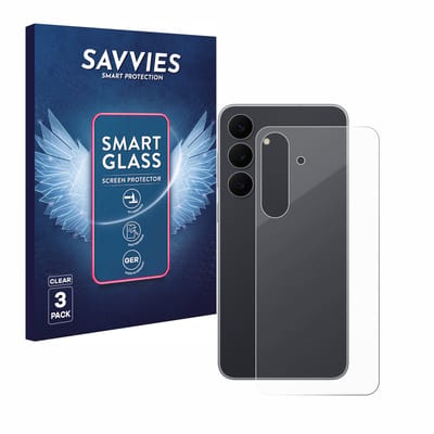 3 Stuks Savvies Screenprotector - geschikt voor Samsung Galaxy S25 FE (Achterkant) - beschermfolie glas transparant