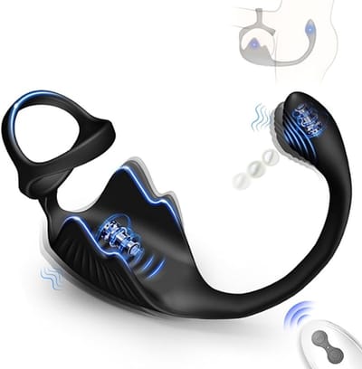 Daity Cockring Vibrerend met Buttplug – Prostaat Massager met Afstandsbediening – Dubbele Motor Duo Genot – 10 Vibratiestanden – Perineum Stimulatie – Seksspeeltje voor Mannen en Koppels