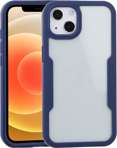 Hoesje geschikt voor Apple iPhone 15 Plus - Techsuit ColorVerse 360 Case met Screenprotector - Blauw