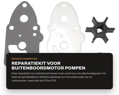 Dailygoods- Reparatiekit Gemakkelijk te gebruiken - Montage voor Buitenboordmotorpompen - Onderdeelnummer 17400-98551 - Bootreparatie - Tijdbesparend - Geschikt voor DT8 en DT6 - Impellerset