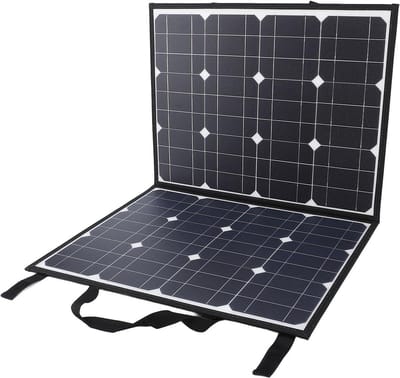 Draagbaar Zonnepaneel - Opvouwbare Oplader - Energie Opwekken - Hoge Conversie Efficiëntie - 200W Vermogen - Zwart