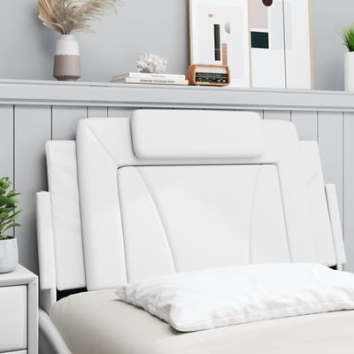vidaXL - Hoofdbordkussen - "Viana" - Wit - 100 - cm - Kunstleer